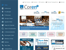 Tablet Screenshot of corenpr.gov.br